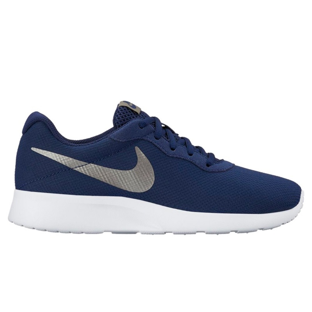 Nike Tanjun running shoes - navy blue and silver